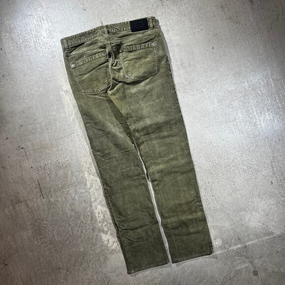 RVCA Daggers Fit Corduroy Pants Olive Green Size 32 Slim Straight - Picture 2 of 7